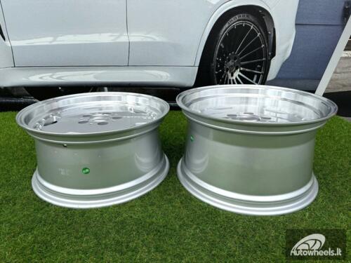 Ratlankis Mercedes AMG Aero 3 style Monoblock Performa25 18X8J 5X112 ET35 66.6 Silver with machined lip