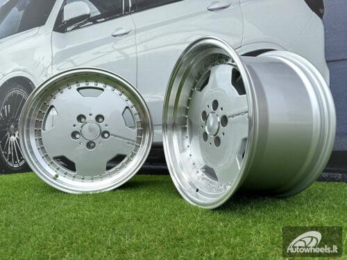 Ratlankis  Mercedes AMG Aero 3 style Monoblock Performa25 18X9J 5X112 ET30 66.6 Silver with machined lip