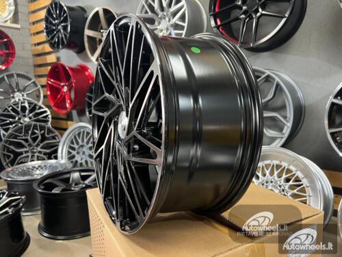 Ratlankis Spiked Ford Transit 1150KG 18X8J 5X160 ET50 65.1 Gloss black with polished face