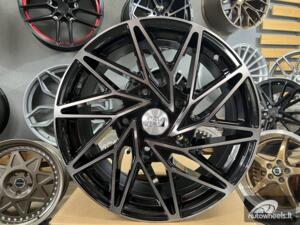 Ratlankis Spiked Ford Transit 1150KG | R18X8J 5X160 ET50 65.1 Gloss black with polished face