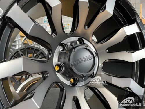 Ratlankis 4x4 Rock Off Road 18X9J 6X139.7 ET10 106.1 Matt black with machined face with milling windows and dots