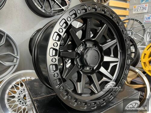 Ratlankis 4x4 Black Rock Off Road 18X9J 6X139.7 ET18 106.1 Matt black