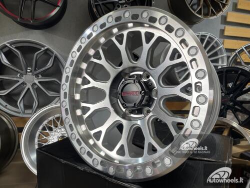 Ratlankis Expedition 4x4 Style 17X9J 6X135 ET0 87.1 Silver machined face