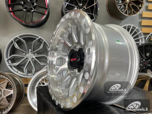 Ratlankis Expedition 4x4 Style 17X9J 6X135 ET0 87.1 Silver machined face