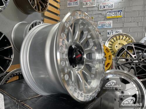 Ratlankis Expedition 4x4 Style 17X9J 6X135 ET0 87.1 Silver machined face