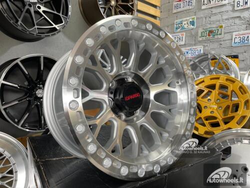Ratlankis Expedition 4x4 Style 17X9J 6X135 ET0 87.1 Silver machined face