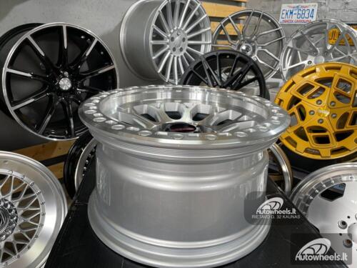 Ratlankis Expedition 4x4 Style 17X9J 6X135 ET0 87.1 Silver machined face