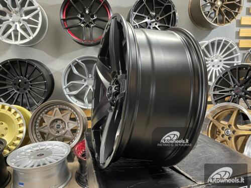 Ratlankis Dakota PDW 4x4, 20X8.5J 6X114.3 ET12 66.1 Black half matt, for Nissan Navara, Pathfinder, Mercedes X