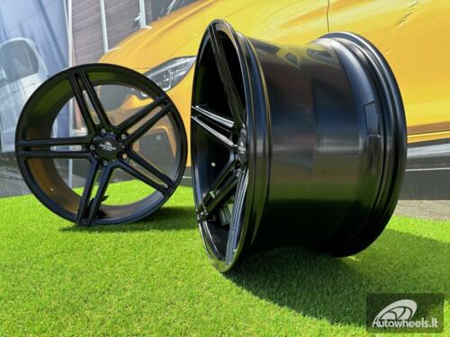 Ratlankis Forzza Bosan 10,5X21 5X120 ET38 72,56 Satin Black FLOW FORMING