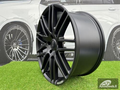 Ratlankis R22x10  5X130  ET  33  84.1  8102  Black Half Matt (BLHM)  For MER  (P2+P)  (STYLE BRABUS)
