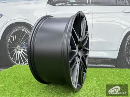 Ratlankis R22x10  5X130  ET  33  84.1  8102  Black Half Matt (BLHM)  For MER  (P2+P)  (STYLE BRABUS)