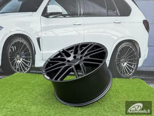 Ratlankis R22x10  5X130  ET  33  84.1  8102  Black Half Matt (BLHM)  For MER  (P2+P)  (STYLE BRABUS)