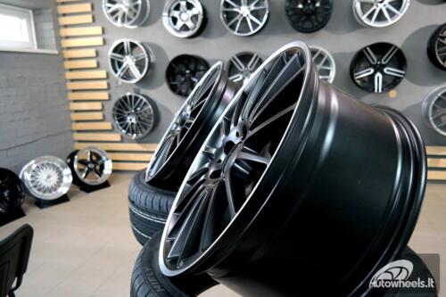 Ratlankis R19x8  5X112  ET  45  66.6  A1020  Black Half Matt+Polished Lip (BLHMPL)  For MER  (P)  (Rear+Front)