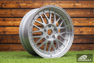 Ratlankis R18x8  5X112  ET  35  66.5  A1025  Machined Silver (MS)  For RACIN  (P)  (Rear+Front Style BBS)