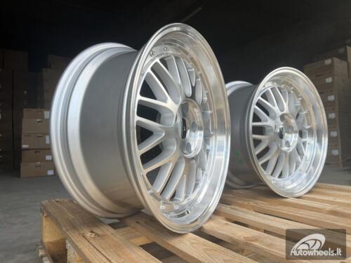 Ratlankis R18x8  5X112  ET  35  66.5  A1025  Polished Silver (MS)  For RACIN  (P)  (Rear+Front Style BBS)