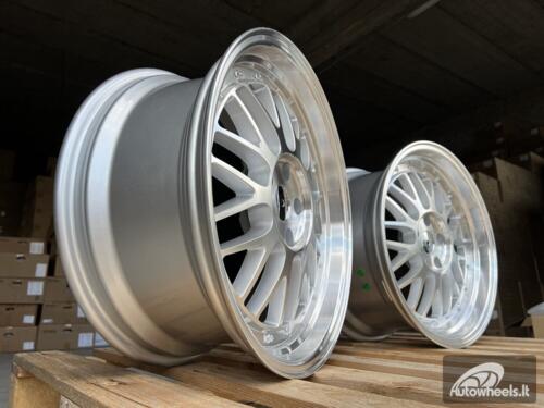 Ratlankis R18x8  5X112  ET  35  66.5  A1025  Polished Silver (MS)  For RACIN  (P)  (Rear+Front Style BBS)