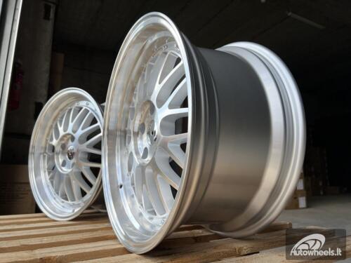 Ratlankis R18x8  5X112  ET  35  66.5  A1025  Polished Silver (MS)  For RACIN  (P)  (Rear+Front Style BBS)