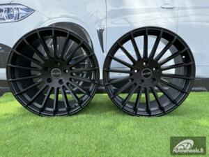 Ratlankis R20x8.5  5X112  ET  25  66.6  A1227  (HX010)  Black Matt (BM)  For HAXER  (P)  (Rear+Front)