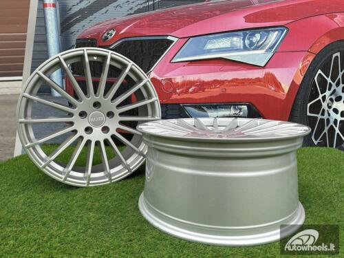 Ratlankis R20x9.5  5X112  ET  37  66.6  A1227  (HX010)  Silver Shining (SS)  For HAXER  (K7+P)  (Rear+Front)