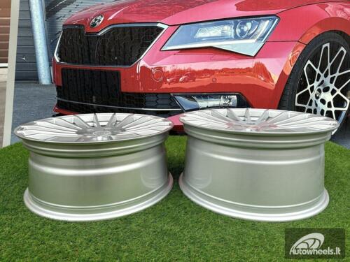 Ratlankis R20x9.5  5X112  ET  37  66.6  A1227  (HX010)  Silver Shining (SS)  For HAXER  (K7+P)  (Rear+Front)