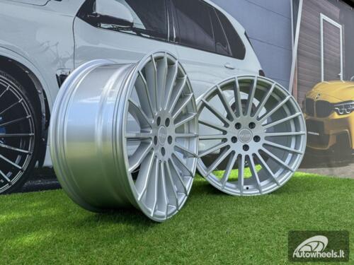 Ratlankis R20x10.5  5X112  ET  40  66.6  A1227  (HX010)  Silver Shining (SS)  For HAXER  (P)  (Rear+Front  (NEW CAP))
