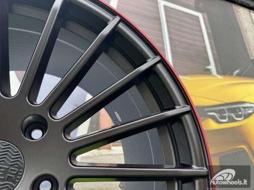 Ratlankis R20x10.5  5X130  ET  40  84.1  A1227  (HX010)  Black Half Matt+Red Lip (BLHMRL)  For HAXER  (K4)  ()
