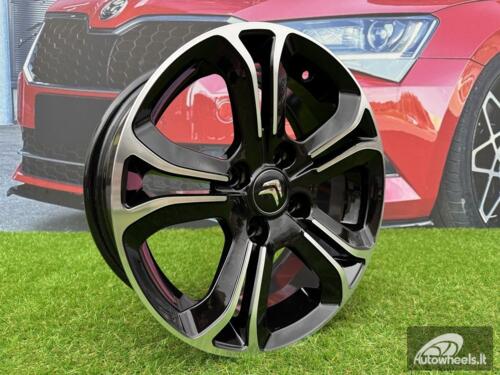 Ratlankis R15x6  4X108  ET  25  65.1  A5108  Black Polished (MB)  For CITRO  (P)