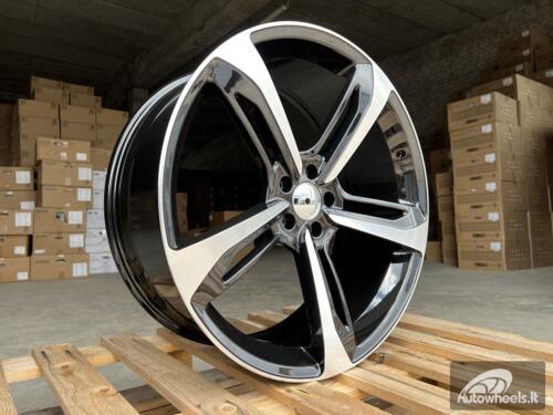 Ratlankis R22x9  5X112  ET  30  66.5  A513  (FR5191)  Black Polished+Powder Coating (MBPC)  For AUD  (P1)