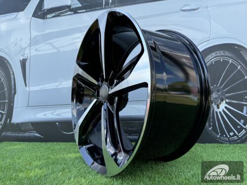 Ratlankis R22x9  5X112  ET  30  66.5  A513  (FR5191)  Black Polished+Powder Coating (MBPC)  For AUD  (P1)
