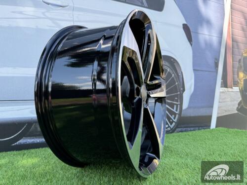 Ratlankis R22x9  5X112  ET  30  66.5  A513  (FR5191)  Black Polished+Powder Coating (MBPC)  For AUD  (P1)
