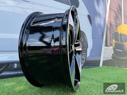 Ratlankis R22x9  5X112  ET  30  66.5  A513  (FR5191)  Black Polished+Powder Coating (MBPC)  For AUD  (P1)