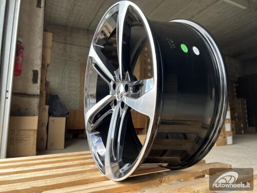 Ratlankis R22x9  5X112  ET  30  66.5  A513  (FR5191)  Black Polished+Powder Coating (MBPC)  For AUD  (P1)