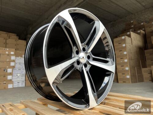 Ratlankis R22x9  5X112  ET  30  66.5  A513  (FR5191)  Black Polished+Powder Coating (MBPC)  For AUD  (P1)