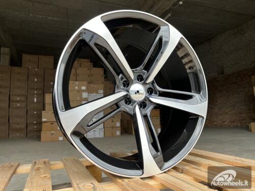 Ratlankis R22x9  5X112  ET  30  66.5  A513  (FR5191)  Black Polished+Powder Coating (MBPC)  For AUD  (P1)