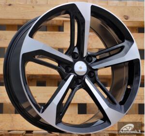 Ratlankis R22x9  5X112  ET  30  66.5  A513  (FR5191)  Black Polished+Powder Coating (MBPC)  For AUD  (P1)