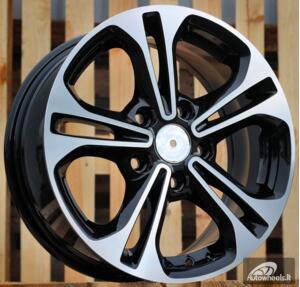Ratlankis R15x6.5  5X114.3  ET  45  67.1  A5208  Black Polished (MB)  For HYUND  (P)