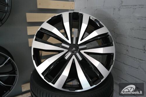 Ratlankis R20x8.5  5X120  ET  45  65.1  A5377  Black Polished (MB)  For VW  (P)