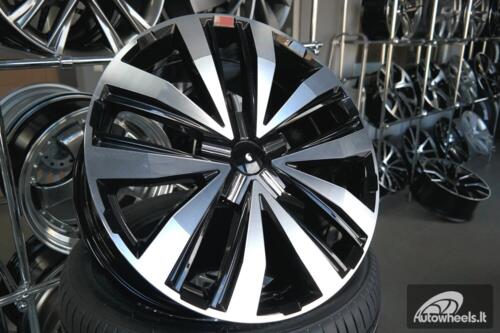 Ratlankis R20x8.5  5X120  ET  45  65.1  A5377  Black Polished (MB)  For VW  (P)