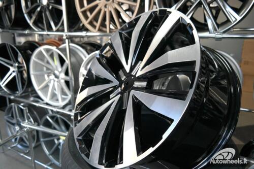 Ratlankis R20x8.5  5X120  ET  45  65.1  A5377  Black Polished (MB)  For VW  (P)