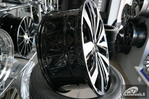 Ratlankis R20x8.5  5X120  ET  45  65.1  A5377  Black Polished (MB)  For VW  (P)