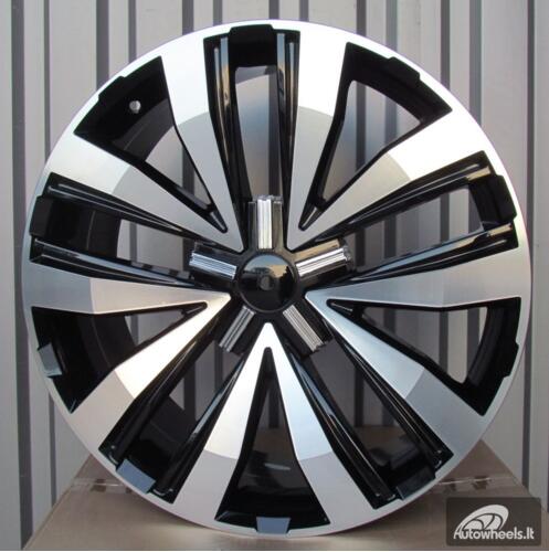 Ratlankis R20x8.5  5X120  ET  45  65.1  A5377  Black Polished (MB)  For VW  (P)