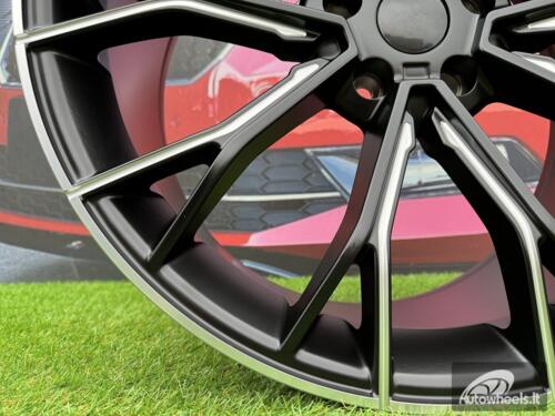 Ratlankis R20x8.5  5X120  ET  33  72.6  A5385  Black Half Matt (BLHM)  For BMW  (K7+P)  (Rear+Front Milling)