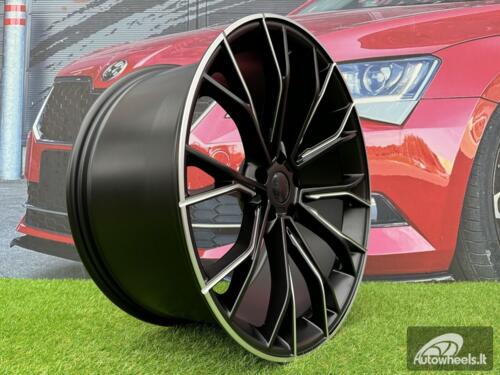 Ratlankis R20x10  5X112  ET  40  66.6  A5385  (INS0220)  Black Half Matt (BLHM)  For BMW  (Z5+K8+Z3)  (MILLING Rear+Front)