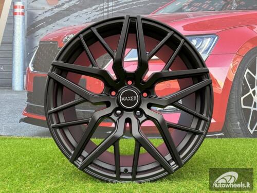 Ratlankis R20x10  5X112  ET  40  66.5  A5478  (HX035)  Black Half Matt (BLHM)  For HAXER  (K7)  (Rear+Front OLD CAP)