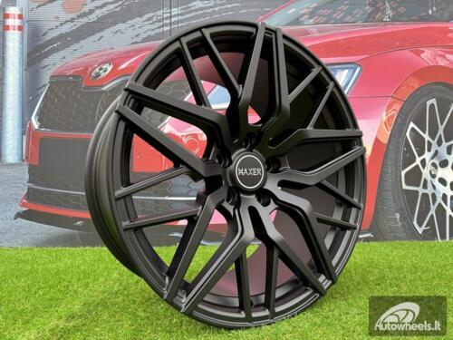 Ratlankis R20x10  5X112  ET  40  66.5  A5478  (HX035)  Black Half Matt (BLHM)  For HAXER  (K7)  (Rear+Front OLD CAP)