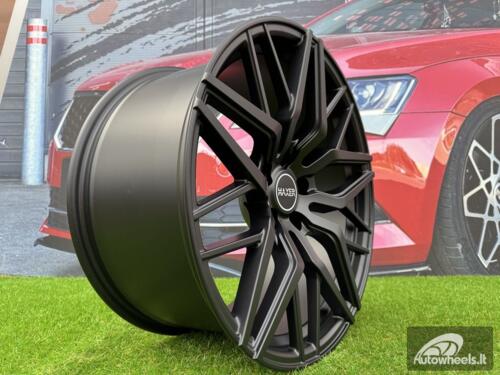 Ratlankis R20x10  5X112  ET  40  66.5  A5478  (HX035)  Black Half Matt (BLHM)  For HAXER  (K7)  (Rear+Front OLD CAP)