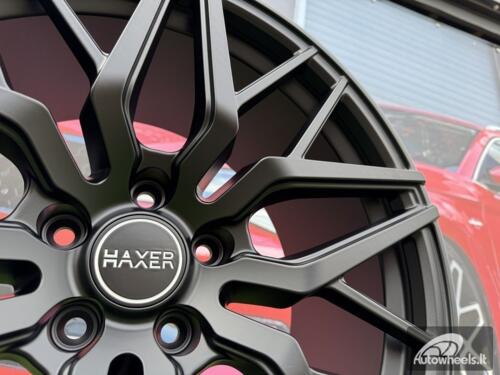 Ratlankis R20x10  5X112  ET  40  66.5  A5478  (HX035)  Black Half Matt (BLHM)  For HAXER  (K7)  (Rear+Front OLD CAP)