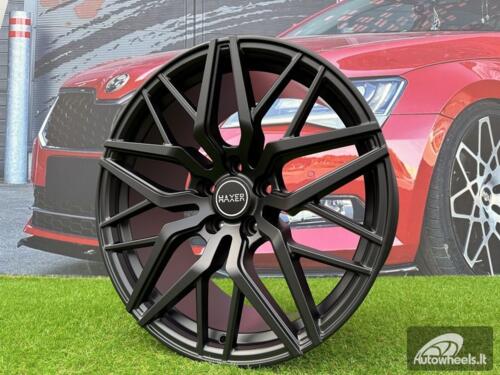 Ratlankis R20x8.5  5X112  ET  30  66.5  A5478  (HX035)  Black Half Matt (BLHM)  For HAXER  (P)  (Rear+Front NEW CAP)