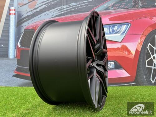 Ratlankis R20x8.5  5X112  ET  30  66.5  A5478  (HX035)  Black Half Matt (BLHM)  For HAXER  (P)  (Rear+Front NEW CAP)