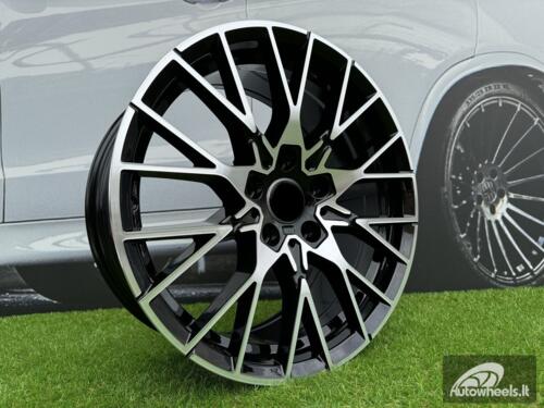 Ratlankis R19x8  5X120  ET  38  72.6  A5479  (BK5441)  Black Polished (MB)  For BMW  (K2)  (Rear+Front)